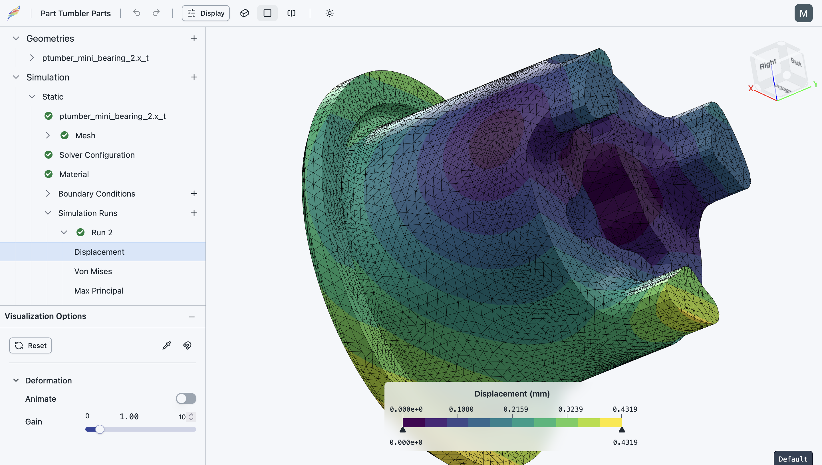 Feather simulation example